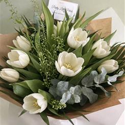 White Tulip Bouquet